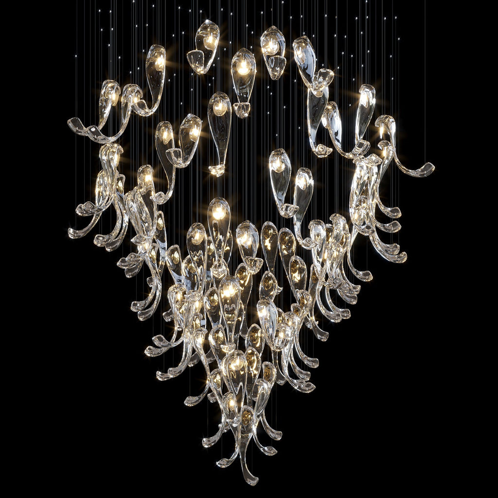 Clear Tendril Pond Chandelier
