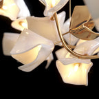 White Petal Cluster Chandelier