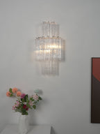 Glacier Tier Murano Glass Wall Light