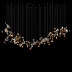 Champagne Crystal Meteor Chandelier