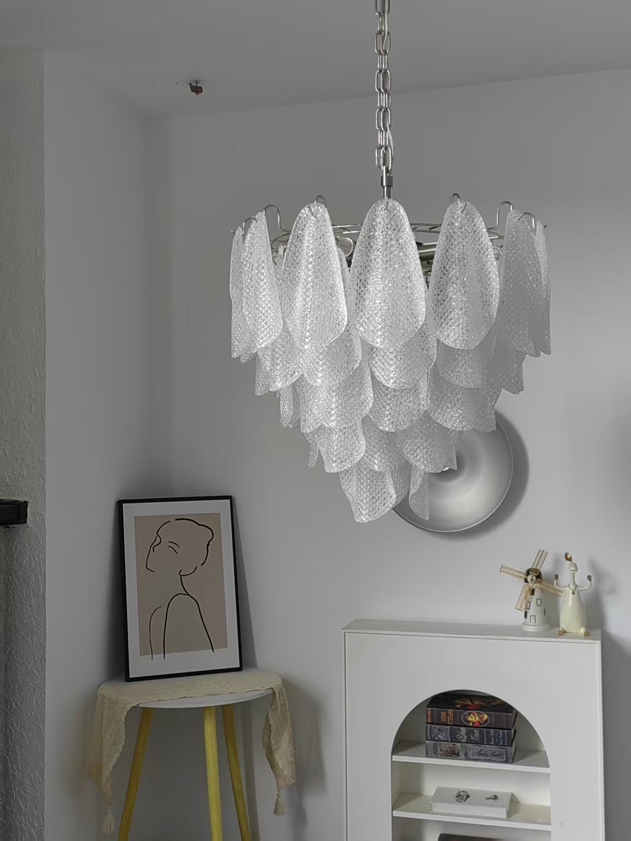 Glass Teardrop Chandelier Murano lighting by Bling Lighting Studio
