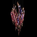 Crimson Flame Cascade Chandelier