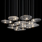Amber Saucer Drift Chandelier