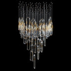 Glass Loop Waterfall Chandelier