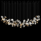 Crystal Leaf Scatter Chandelier