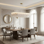Stuart Modern Alabaster & Crystal Dining Room Chandelier additional product view