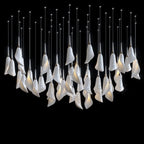 White Petal Drop Chandelier