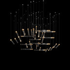 Linear Spark Scatter Chandelier