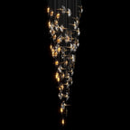 Clear Manta Cluster Chandelier
