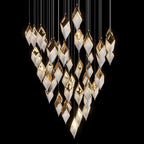 White Diamond Cascade Chandelier