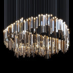 Crystal Ribbon Waterfall Chandelier