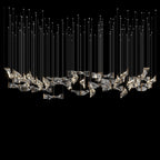 Crystal Twist Panel Chandelier