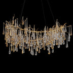 Olive Leaf Rain Chandelier