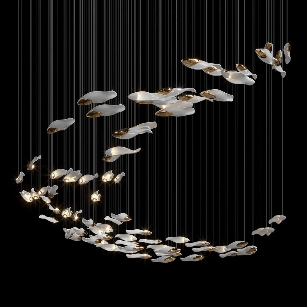 Smoke Glass Current Chandelier