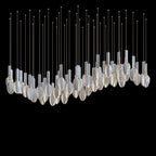 White Seed Pod Garland Chandelier