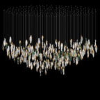 White Sea Petal Cascade Chandelier