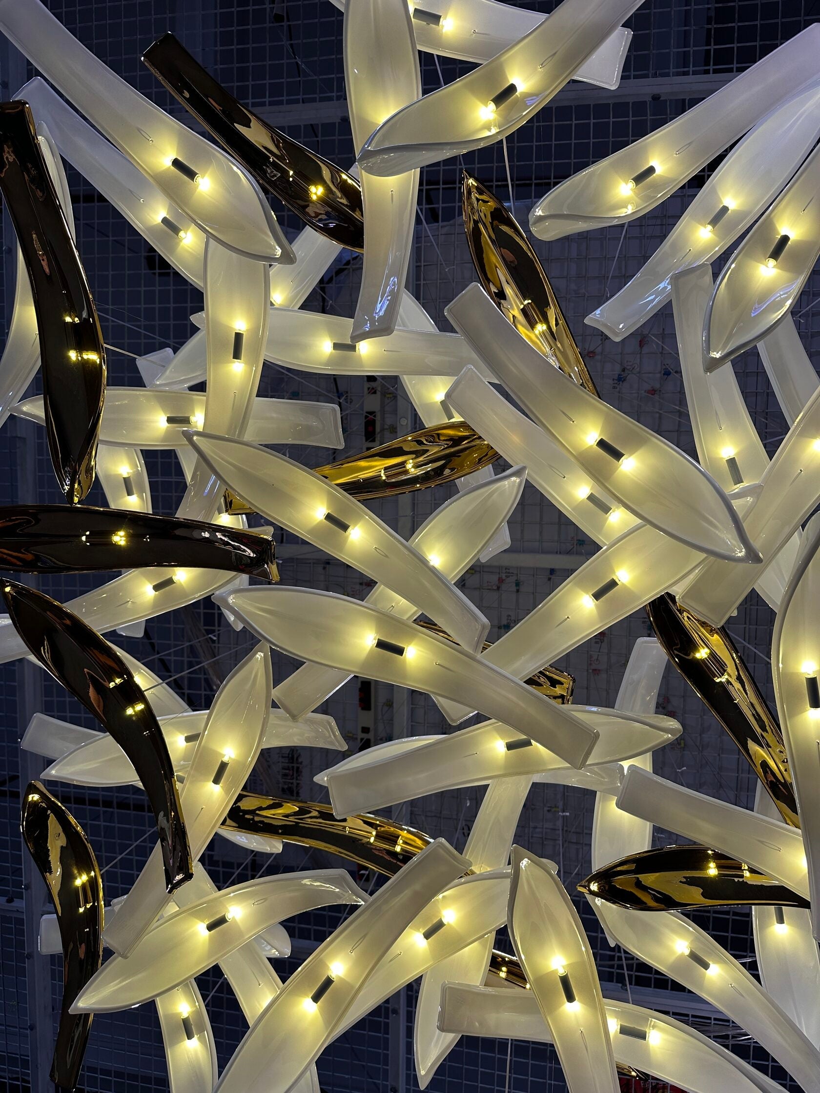 Gold Wing Flight Chandelier