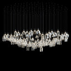 Amber Block Cascade Chandelier