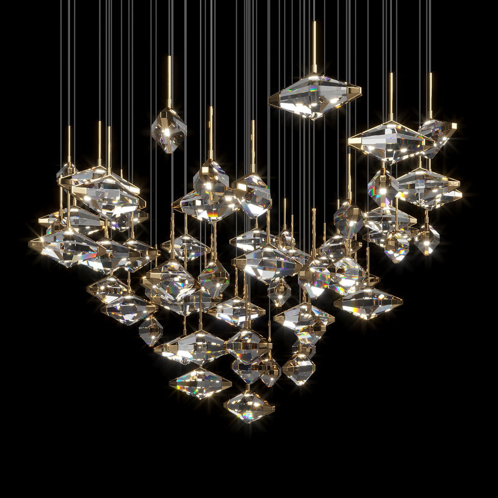 Amber Prism Constellation Chandelier