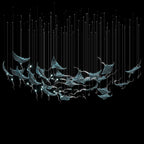 White Manta Branch Chandelier