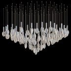 White Seed Pod Garland Chandelier
