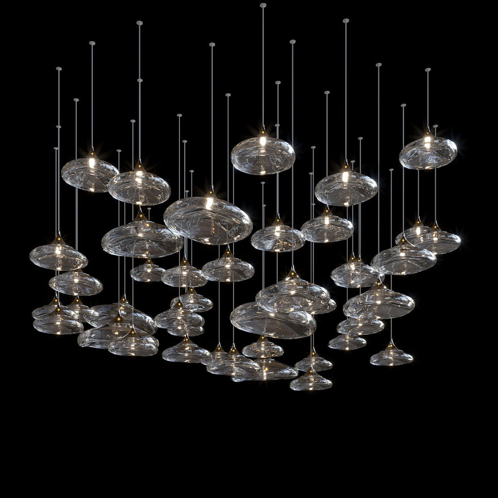 Smoke Saucer Drift Chandelier