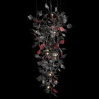White Leaf Branch Chandelier