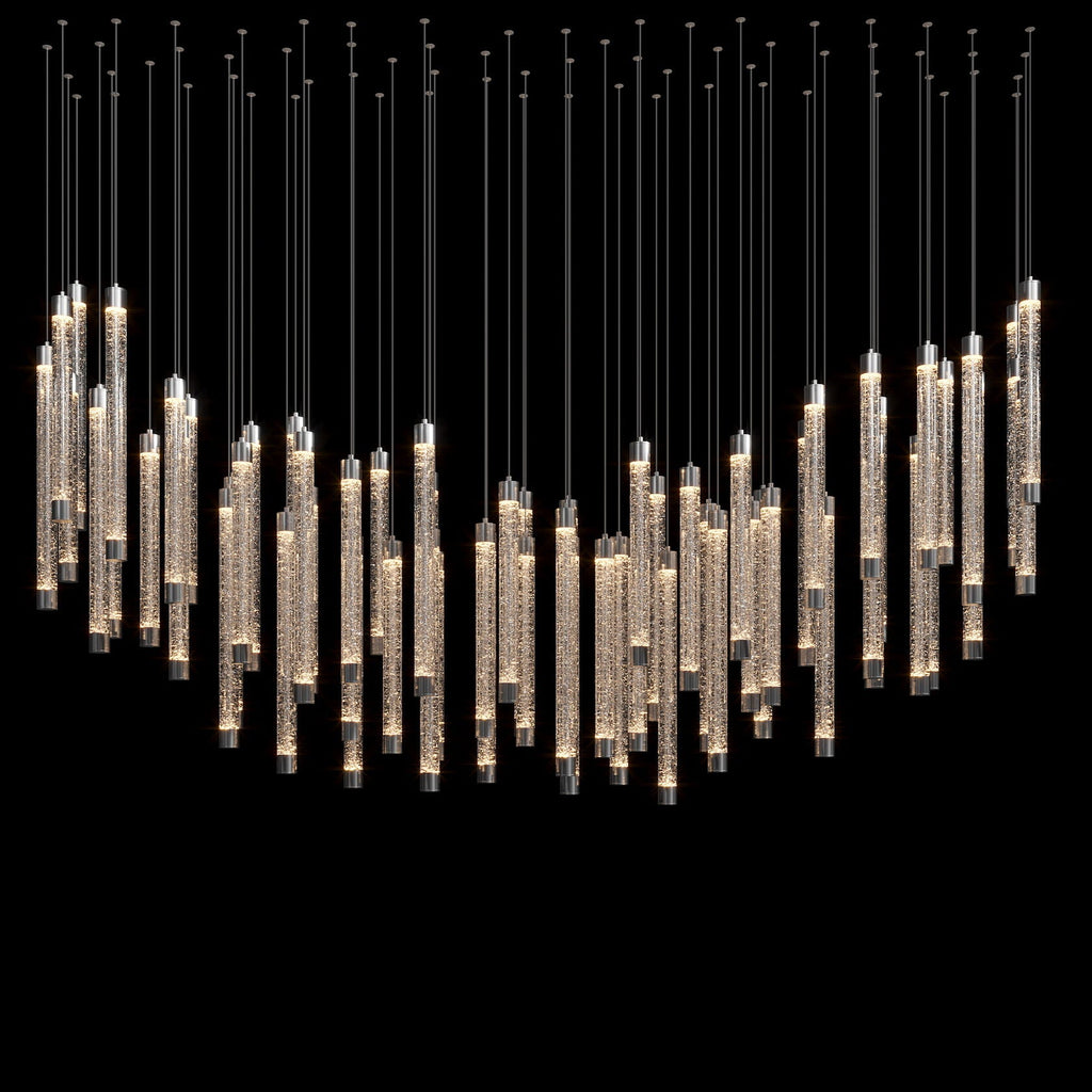 Bubble Tube Cascade Chandelier