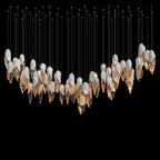 White Shell Cascade Chandelier