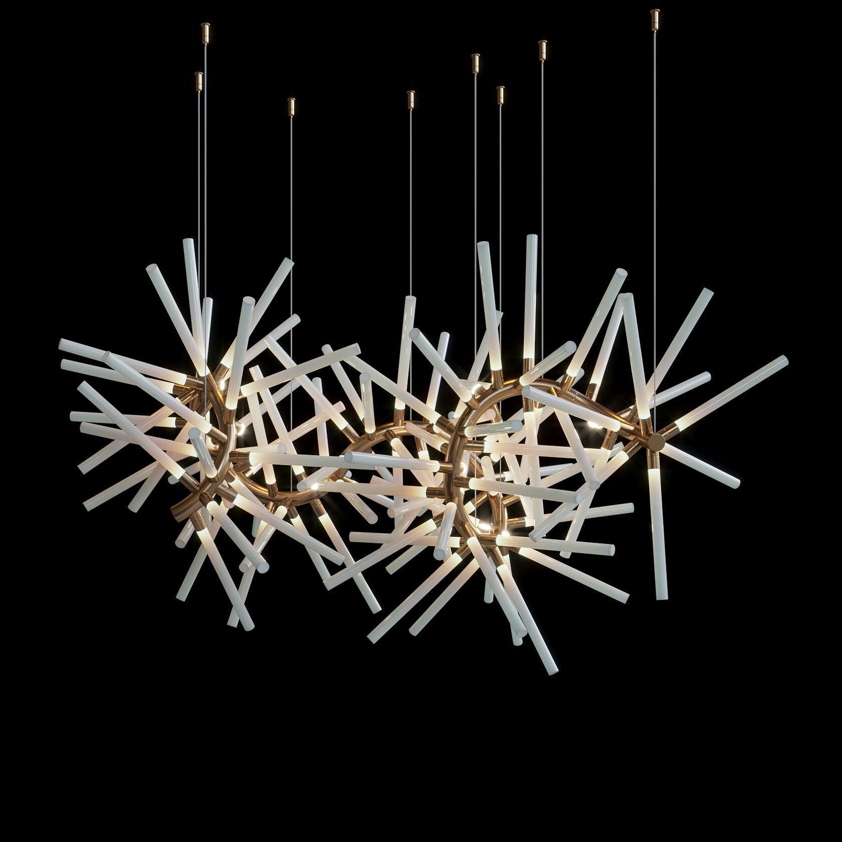 Crystal Starburst Branch Chandelier
