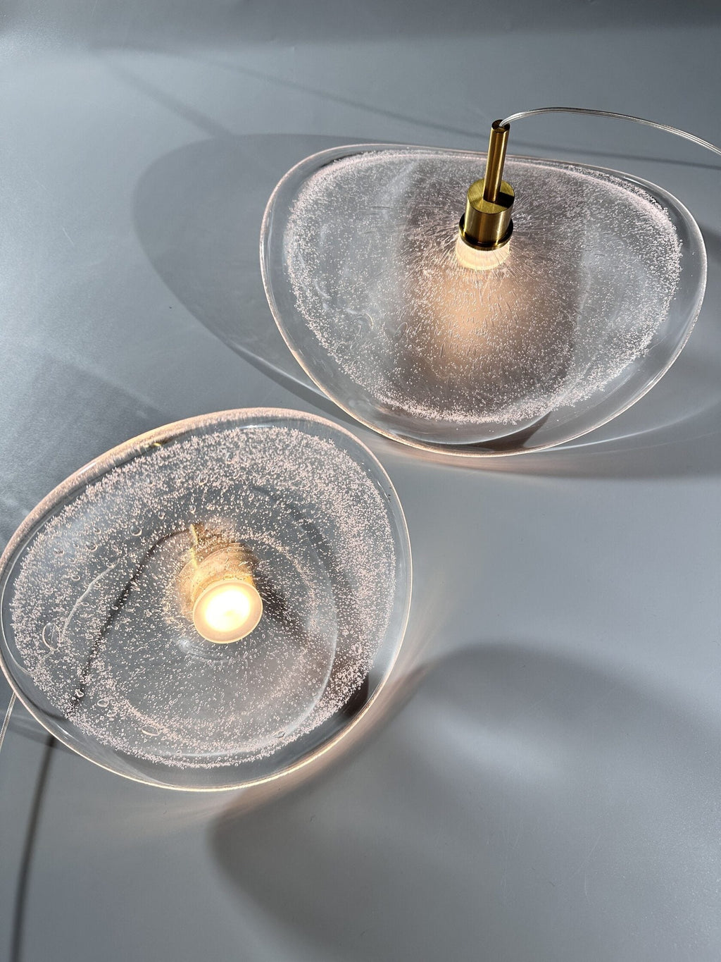 Bubble Glass Pebble Cascade Chandelier