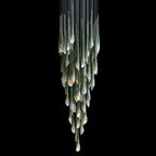 Green Trumpet Cluster Chandelier