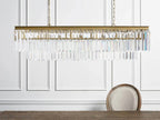 Leyland Tiered Rectangular Chandelier material and finish detail
