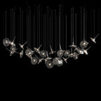 Smoke Saucer Cluster Chandelier