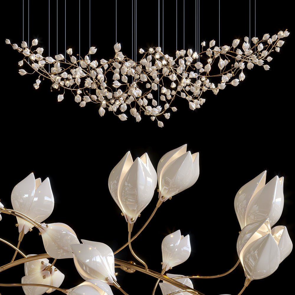 Linear Spark Vine Chandelier