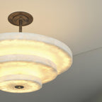 White onyx pendant light