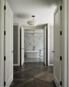 White onyx pendant light