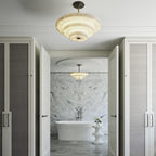 White onyx pendant light