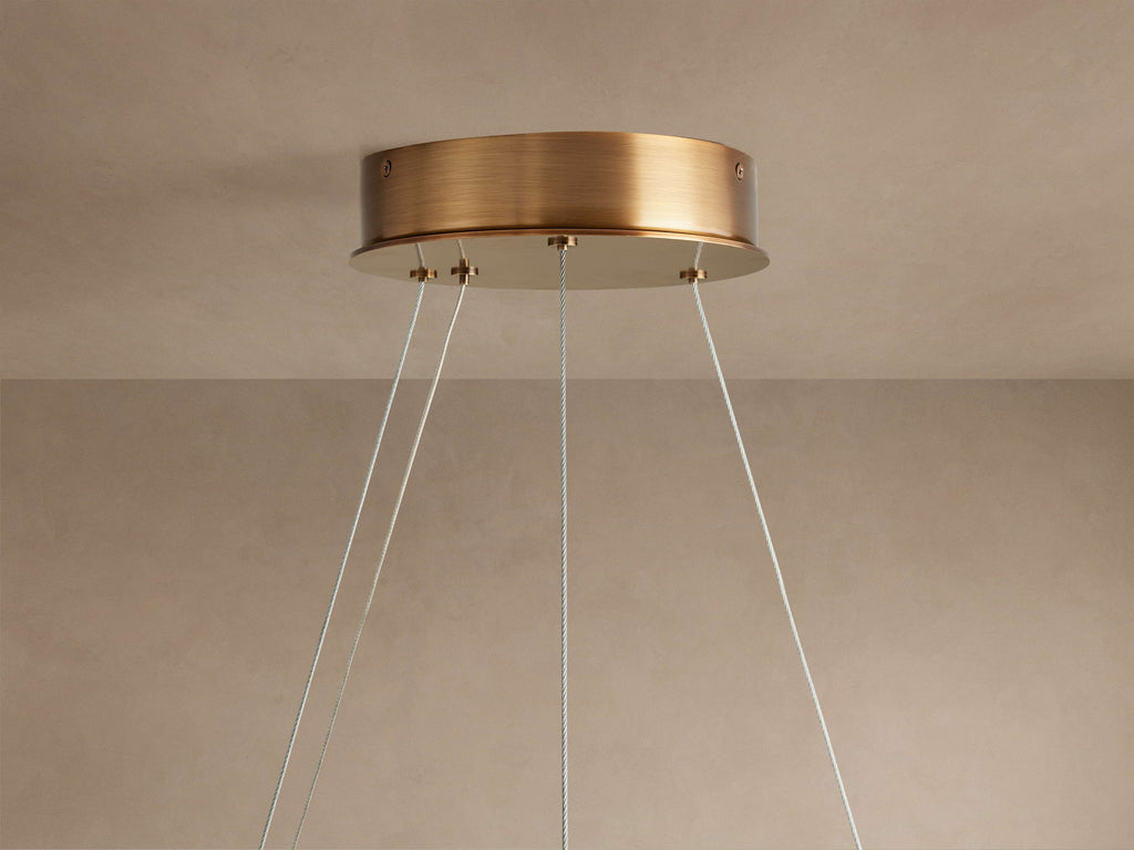 Halima Alabaster Halo Chandelier 36'' 48''D