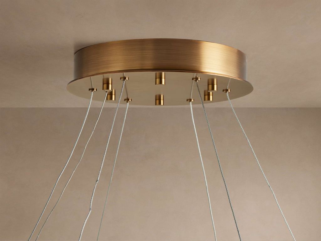Halima Alabaster Halo Chandelier 36'' 48''D