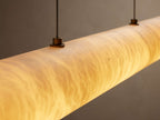 Halima Alabaster Linear Chandelier 64'' 74''L