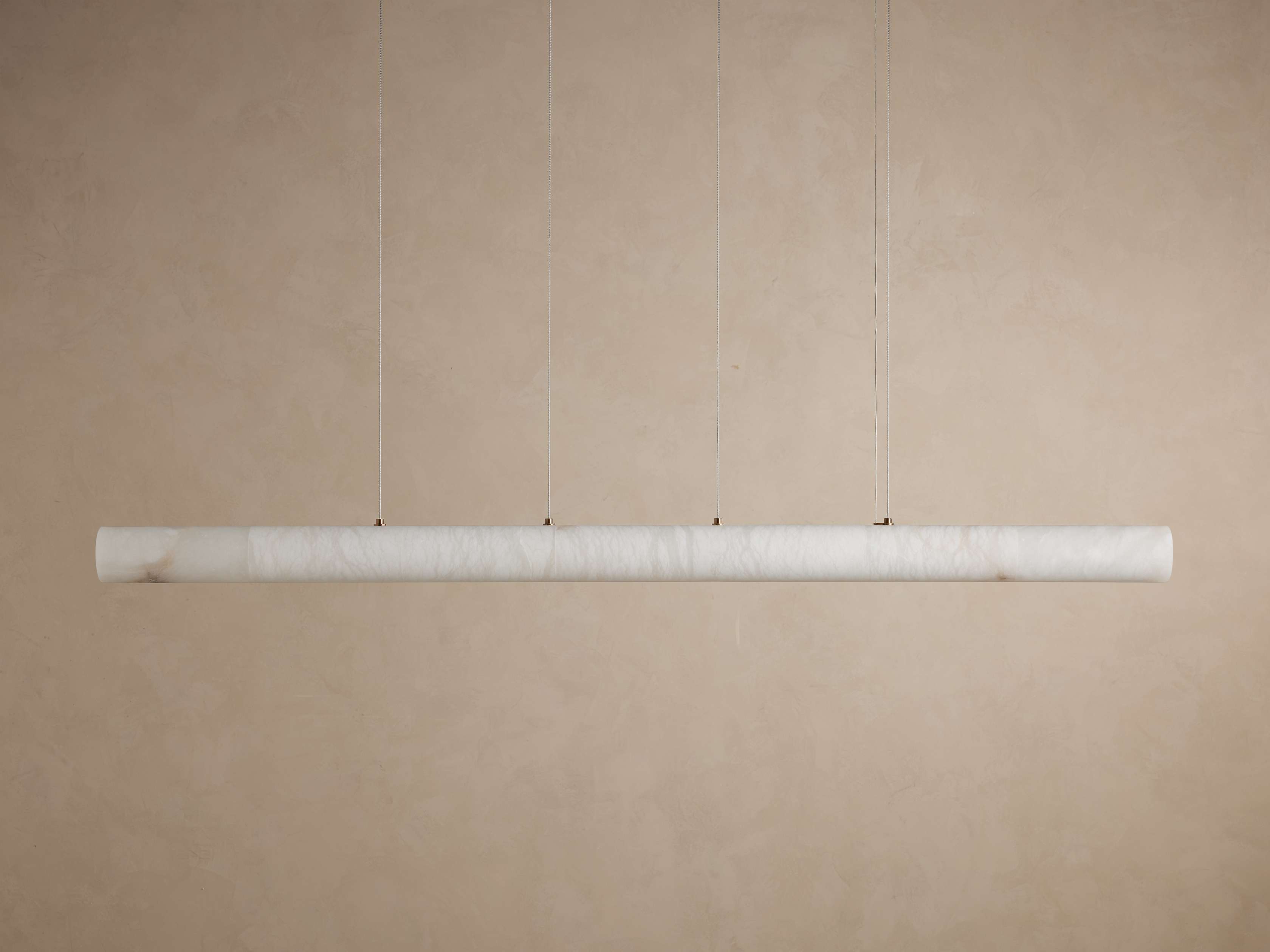 Halima Alabaster Linear Chandelier 64'' 74''L