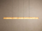 Halima Alabaster Linear Chandelier 64'' 74''L