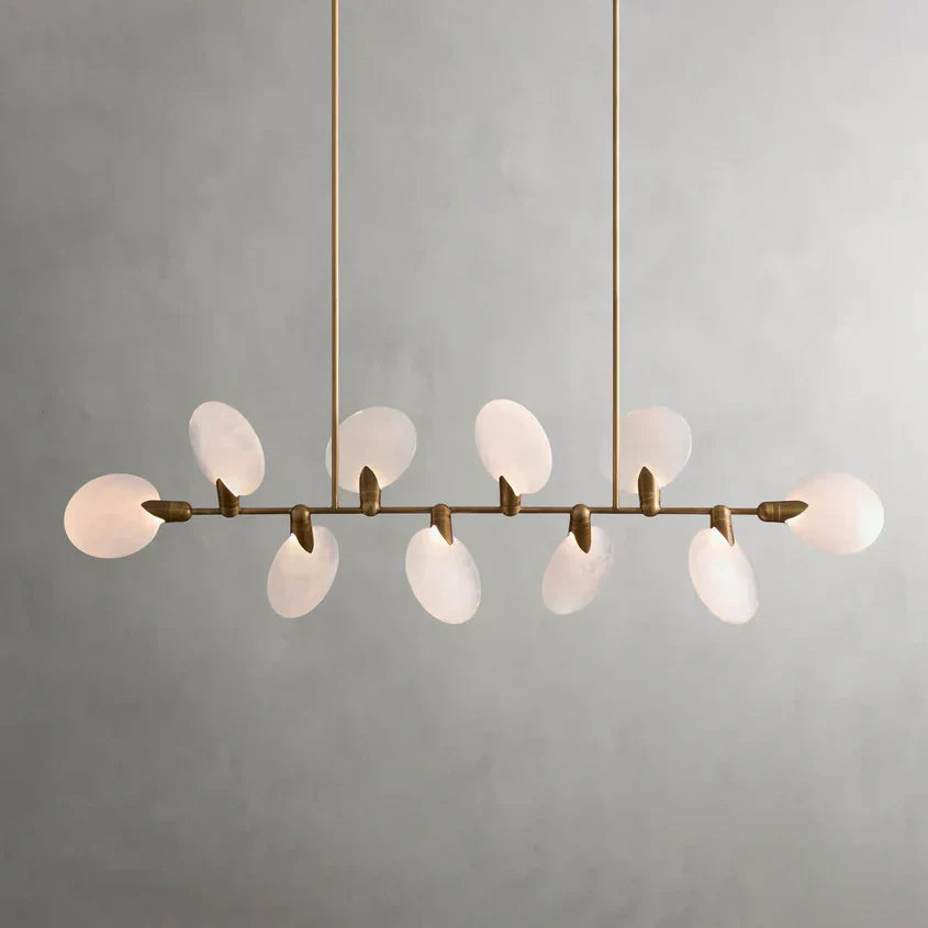Lyla Linear Chandelier detail view