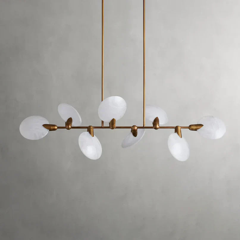Lyla Linear Chandelier material and finish detail