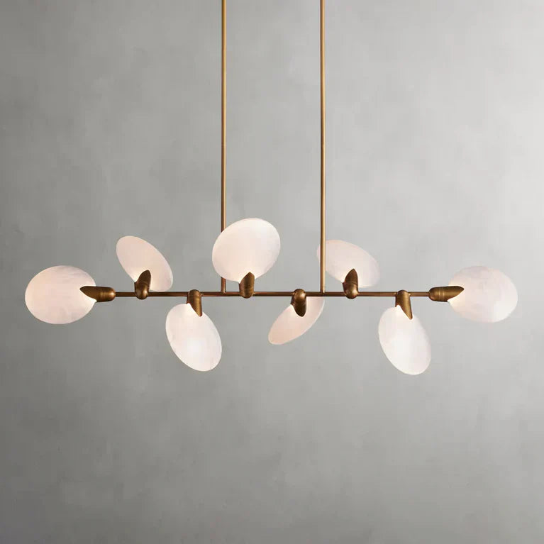 Lyla Linear Chandelier by Bling Lighting Studio