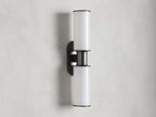 Harlin 2-Light Bronze Wall Sconce in Milk