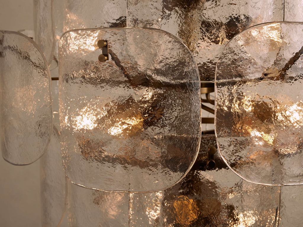 Blaire Round Glass Chandelier 32''D