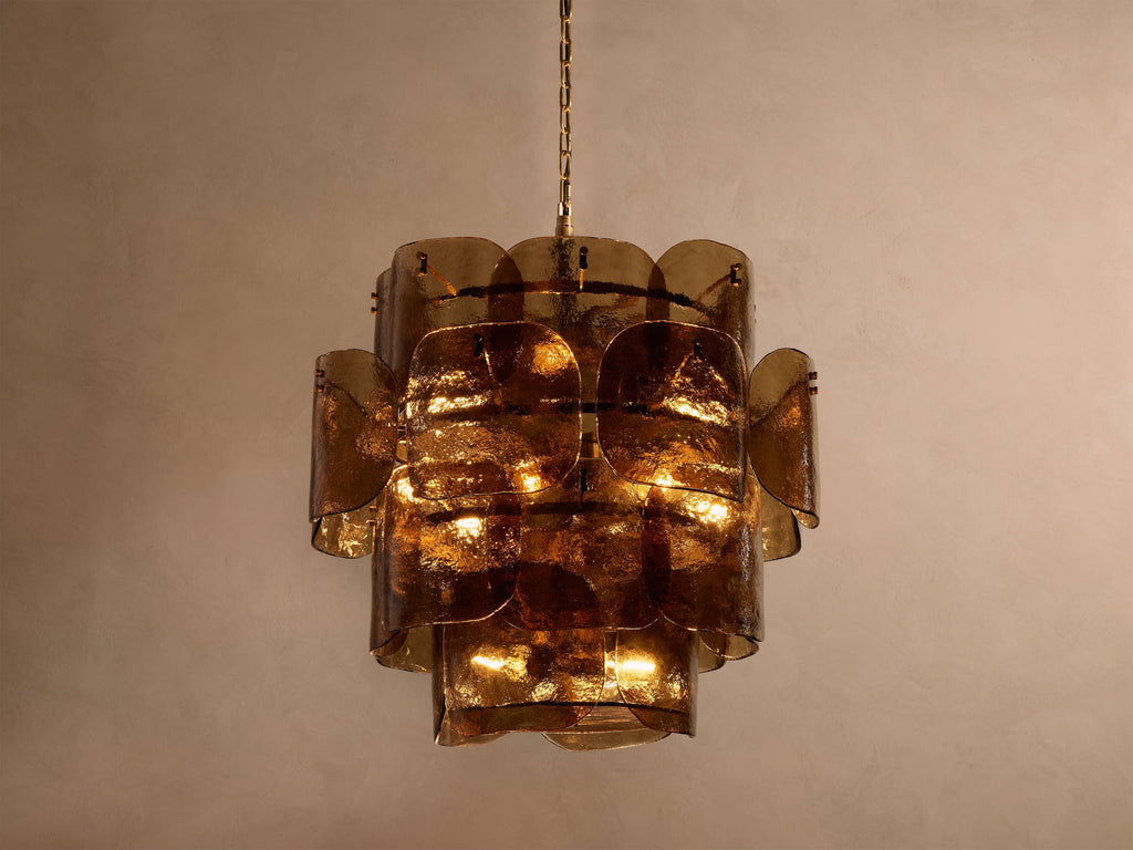Blaire Round Glass Chandelier 32''D