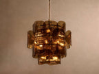 Blaire Round Glass Chandelier 32''D
